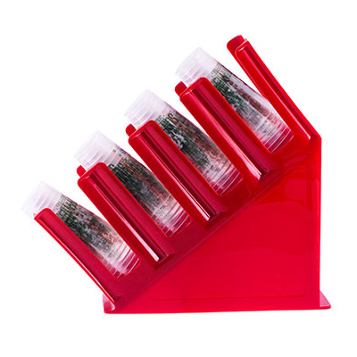 กล่องใส่แก้ว หรือ ที่ใส่แก้ว ทรงเฉียง 4 ช่อง