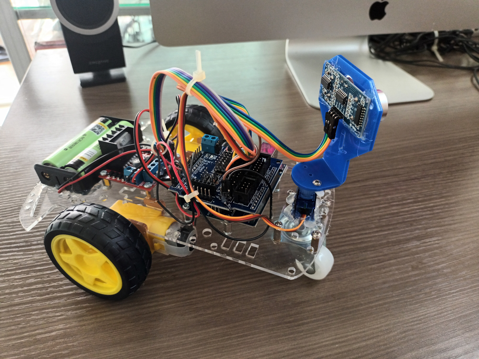 ชุดคิท หุ่นยนต์ Arduino หลบสิ่งกีดขวาง (Ultrasonic)