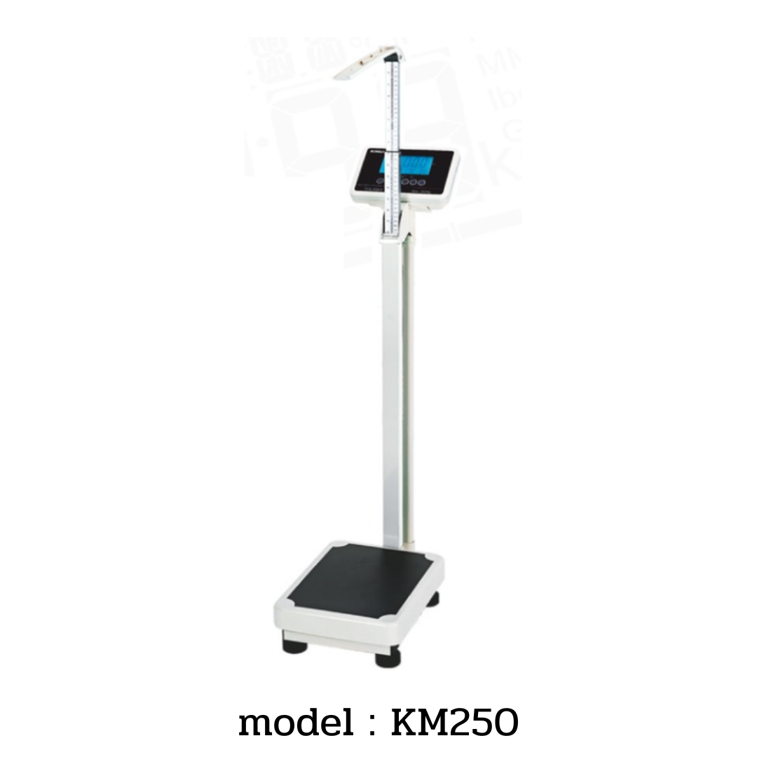 เครื่องชั่งน้ำหนักพร้อมวัดความสูงและคำนวรค่า BMI ระบบดิจิตอล ยี่ห้อ ZEPPER รุ่น MK250C