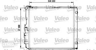 VALEO หม้อน้ำ BENZ E(W124) 300E, E280