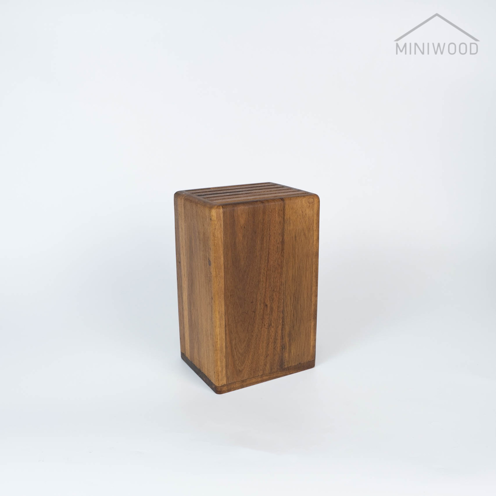 MINIWOOD ที่เก็บมีด ที่เสียบมีด กล่องเสียบมีด ผลิตจากไม้จริง