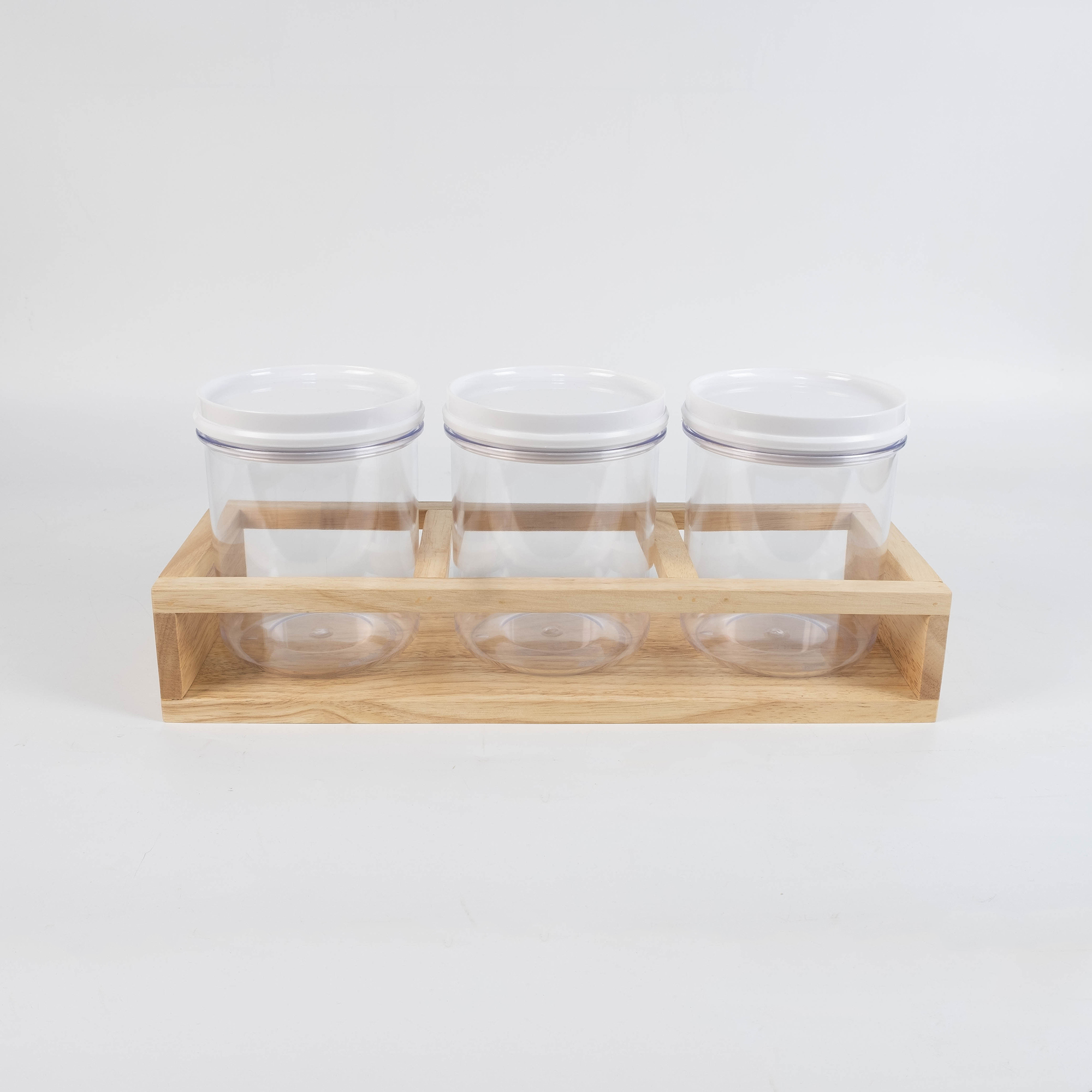 MINIWOOD ฐานวางขวด 3ใบ ที่วางโหล Mini Shelf