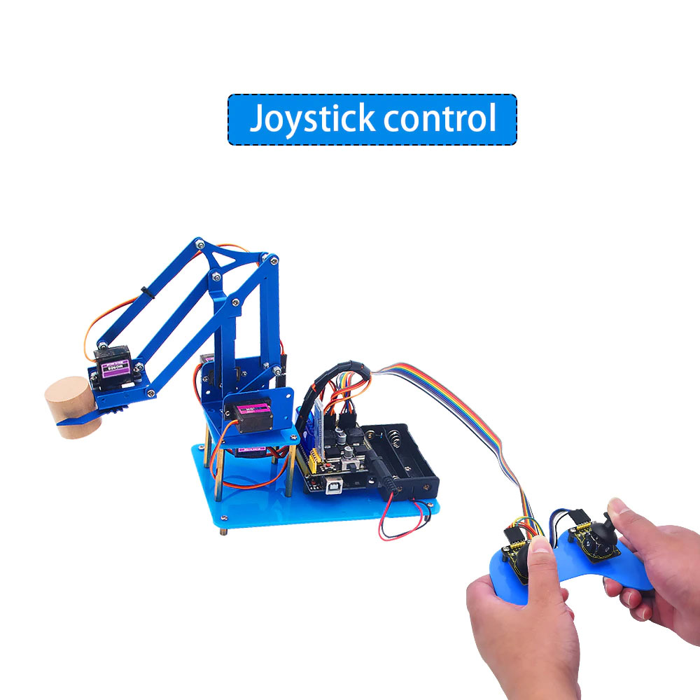 ชุดแขนกล Arduino ควบคุมผ่านจอยสติ๊ก และ แอพมือถือ