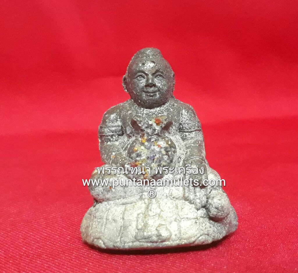กุมารทองรับทรัพย์ เนื้อผงมหาภูติลิ้นทอง ขนาดจัมโบ้ หลวงพ่อดำ วัดสันติธรรม (ไทยสามารถ) อ.อรัญประเทศ จ.สระแก้ว