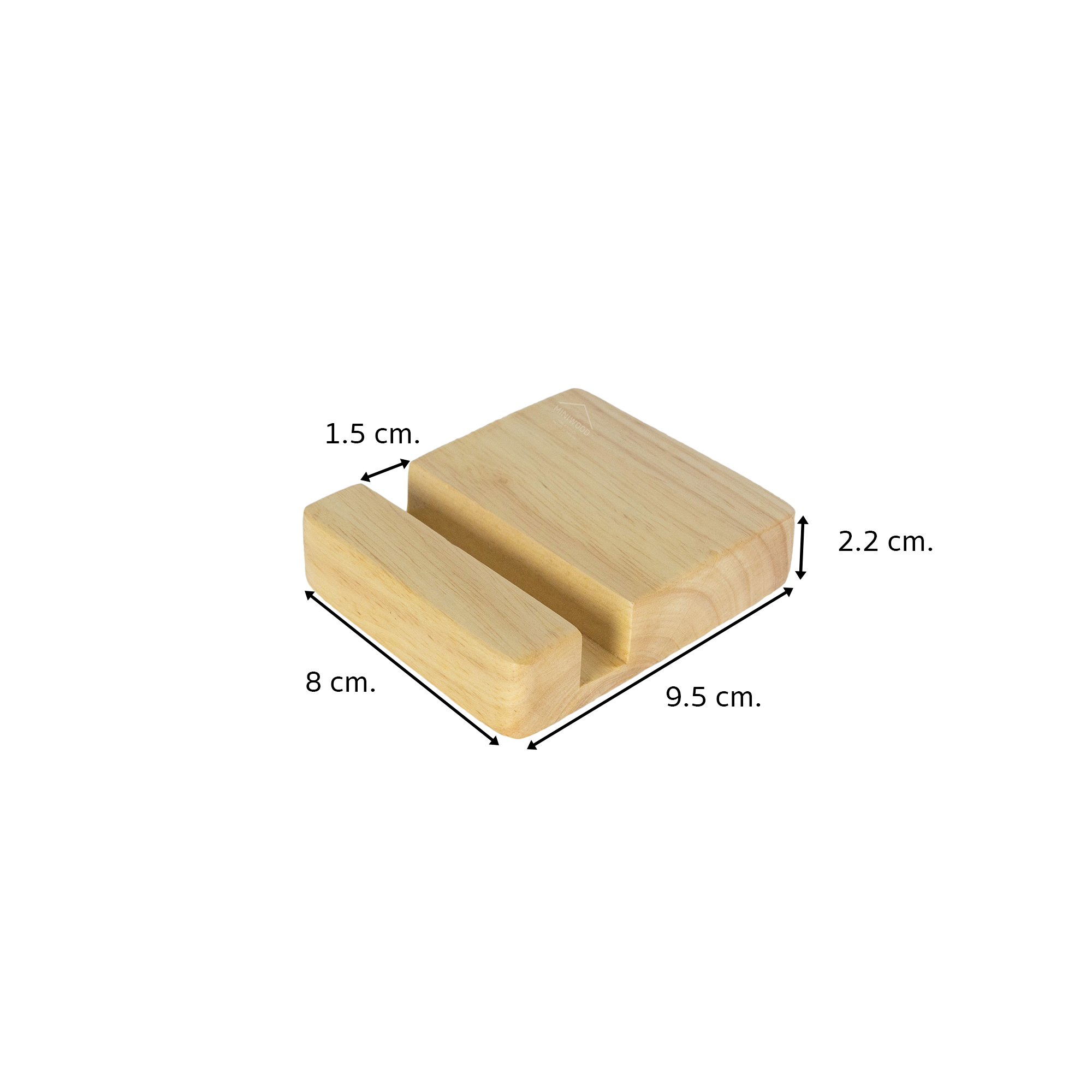 MINIWOOD ที่ตั้งโทรศัพท์ ที่วางโทรศัพท์ ขาตั้งโทรศัพท์ ขยายเสียง Phone Amplifier 9.5 x 8 เซนติเมตร