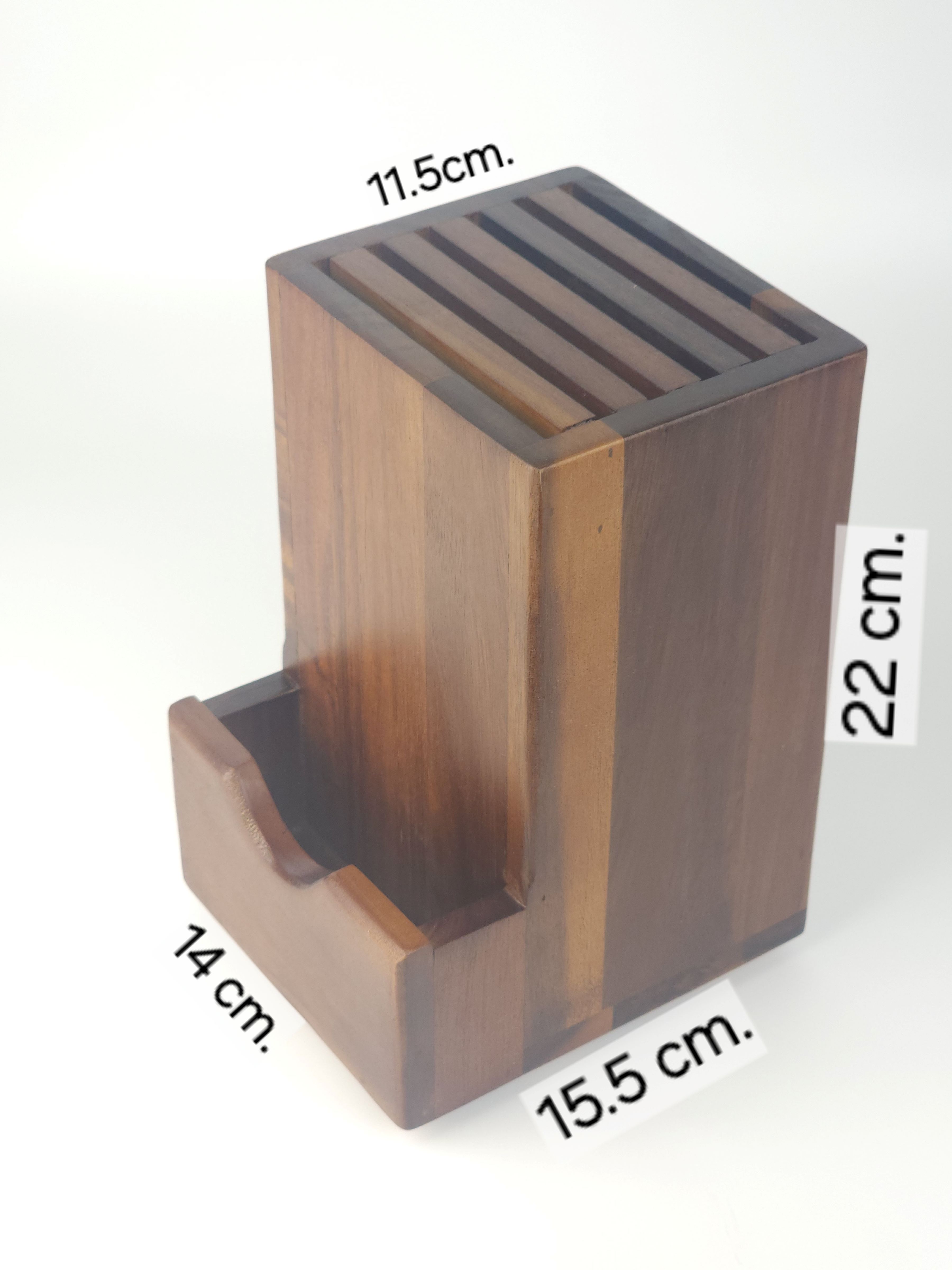 MINIWOOD ที่เก็บมีด ที่เสียบมีด กล่องเสียบมีด ผลิตจากไม้จริง