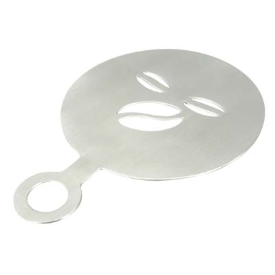 แผ่นสแตนเลส ลาเต้ อาร์ต Stainless steel plate Latte art Smile