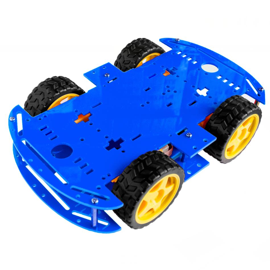 4WD Smart Robot Car Chassis Kits (Blue Color)