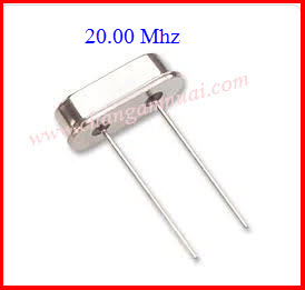 คริสตัล Crystal 20.00 Mhz 2 PIN โลหะ