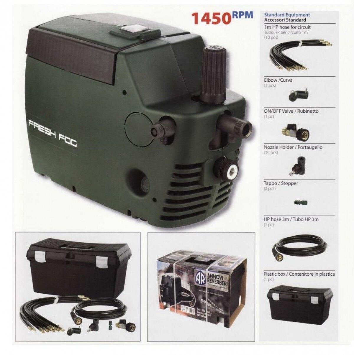 Fresh frog ปั๊มพ่นหมอก และละอองน้ำ Annovi