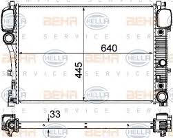 BEHR หม้อน้ำ BENZ S(W221) S350, S500, S600, S63AMG, S320 CDi ปี 2006-2010