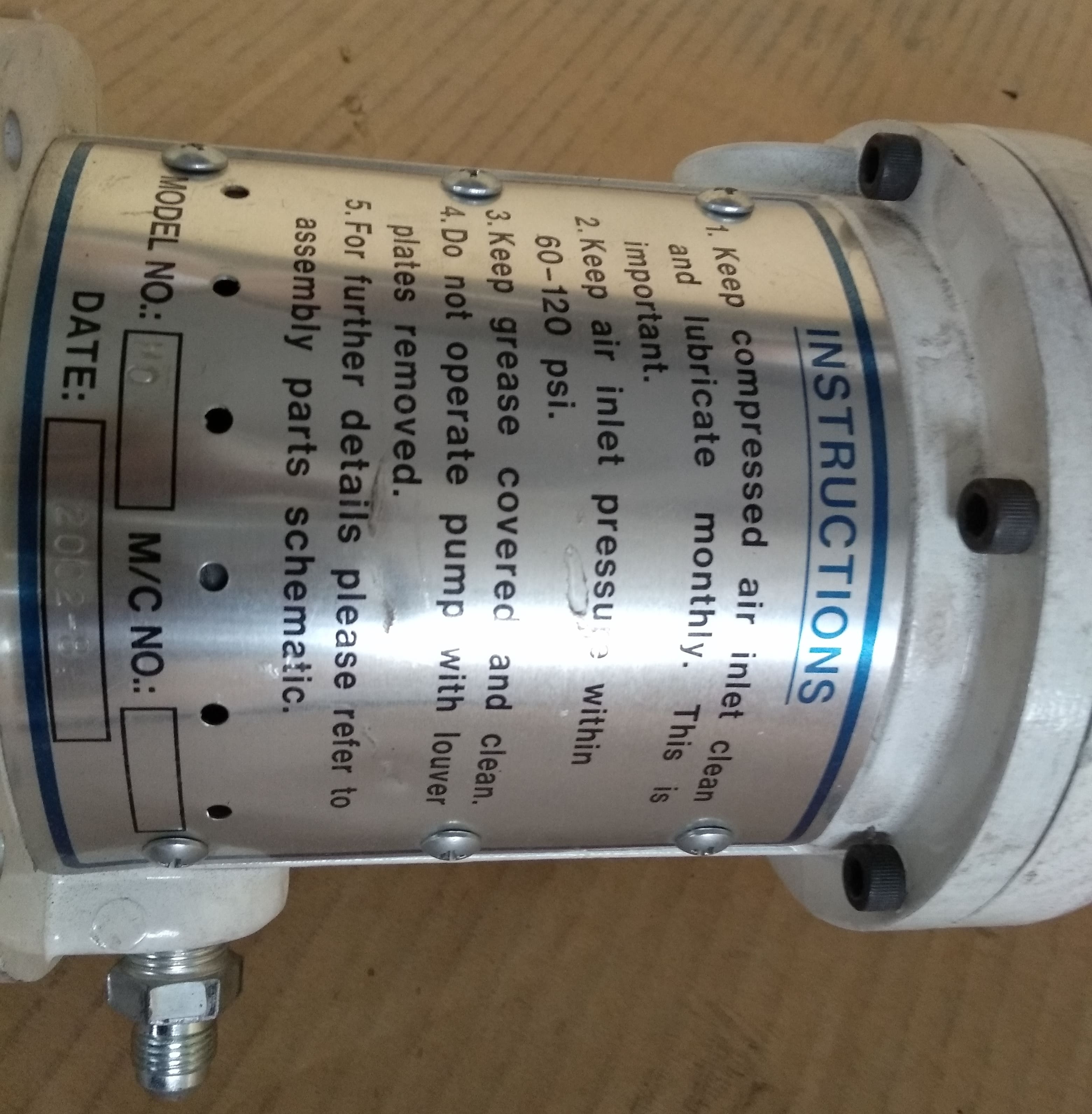 ตัวอัดจารบี อัดน้ำมันเกียร์ HITECH รุ่น AO-75 ( MO - 75 )