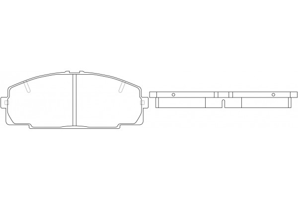 ผ้าเบรค-หน้า toyota Hiace (หัวจรวด) เบนซิน,ดีเซล หลังคาสูง (akebono)
