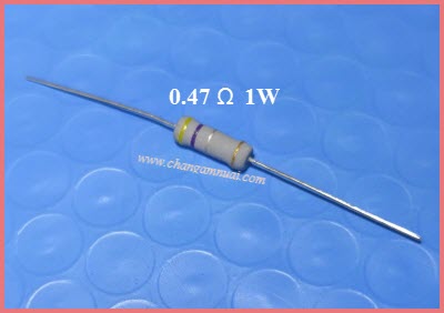 R 0.47 ohm 1W R คาร์บอน