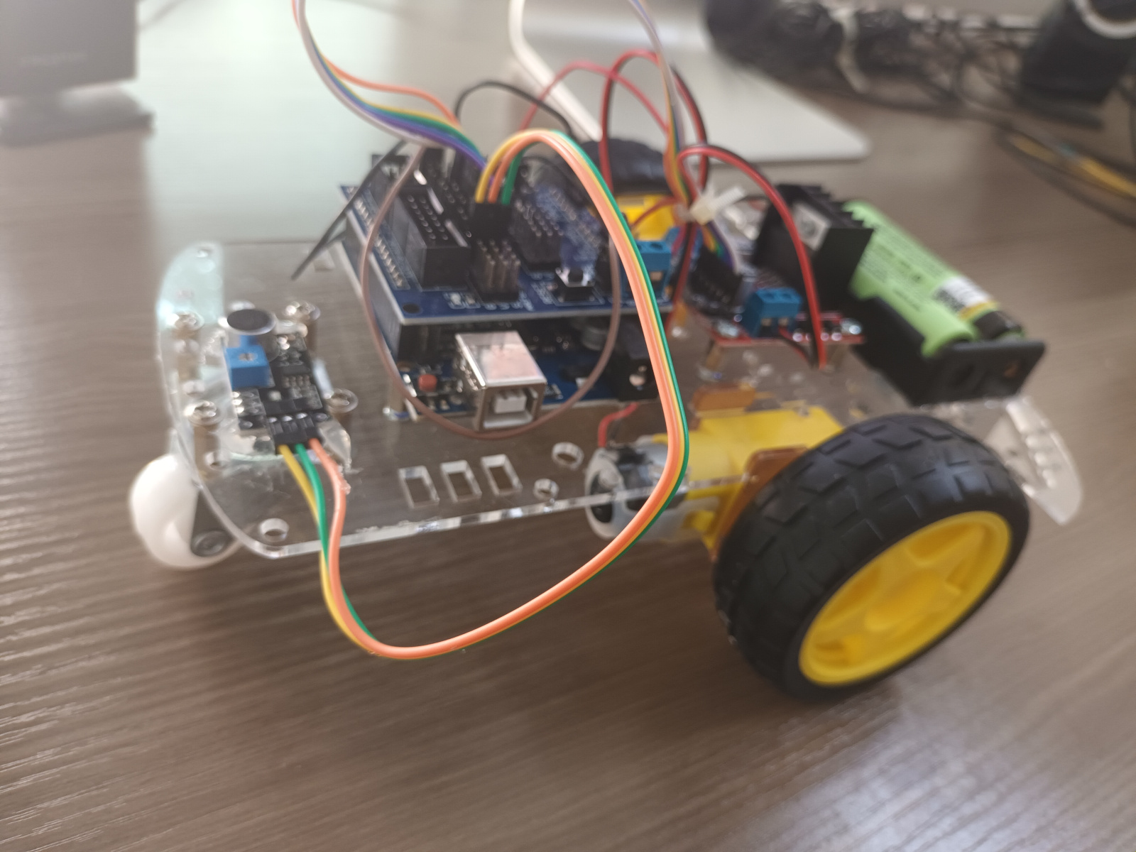 ชุดคิท หุ่นยนต์ Arduino ควบคุมด้วยเสียงปรบมือ