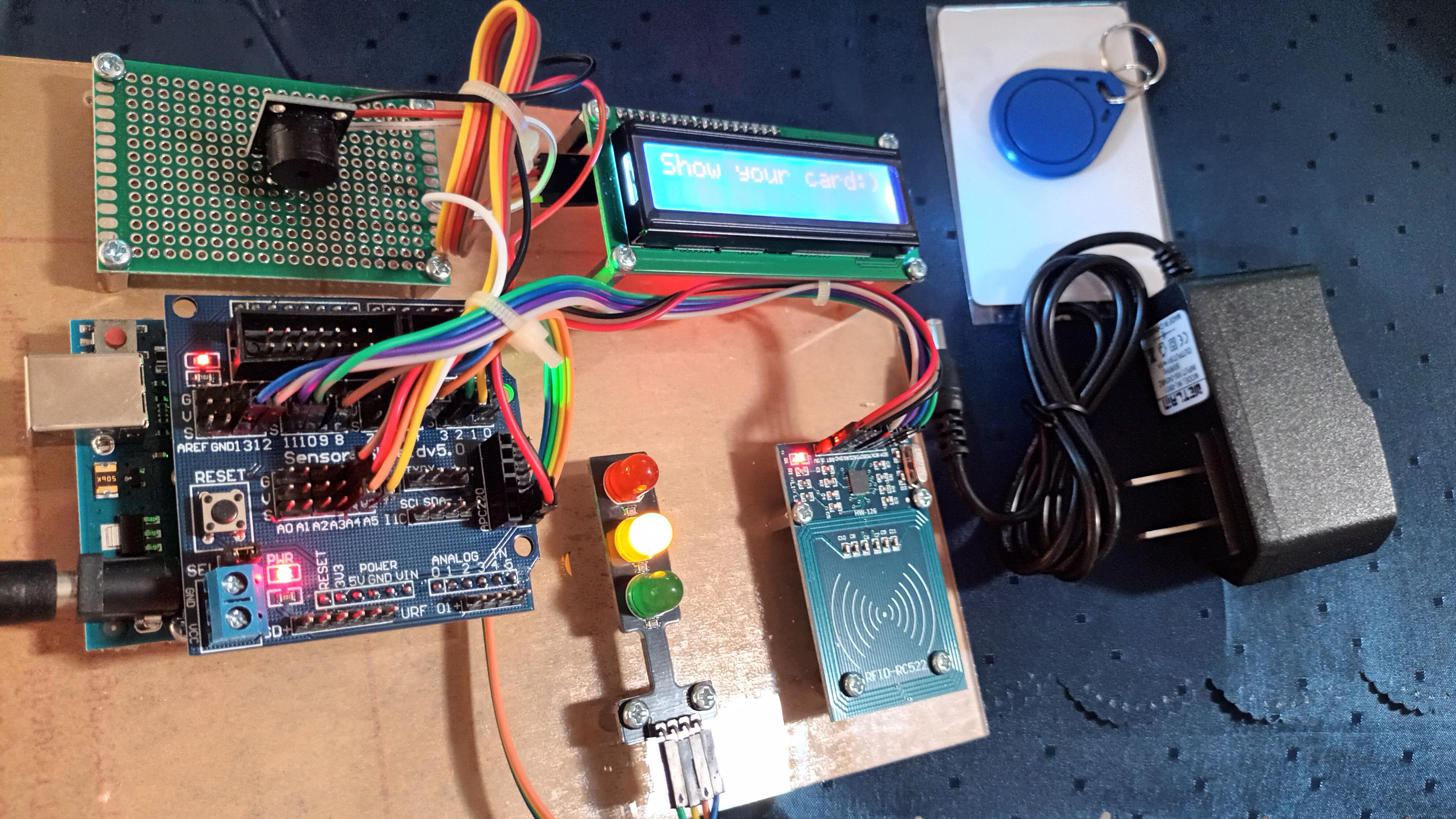 ชุดประกอบสำเร็จ เปิดประตูด้วยคีย์การ์ด RFID RC522