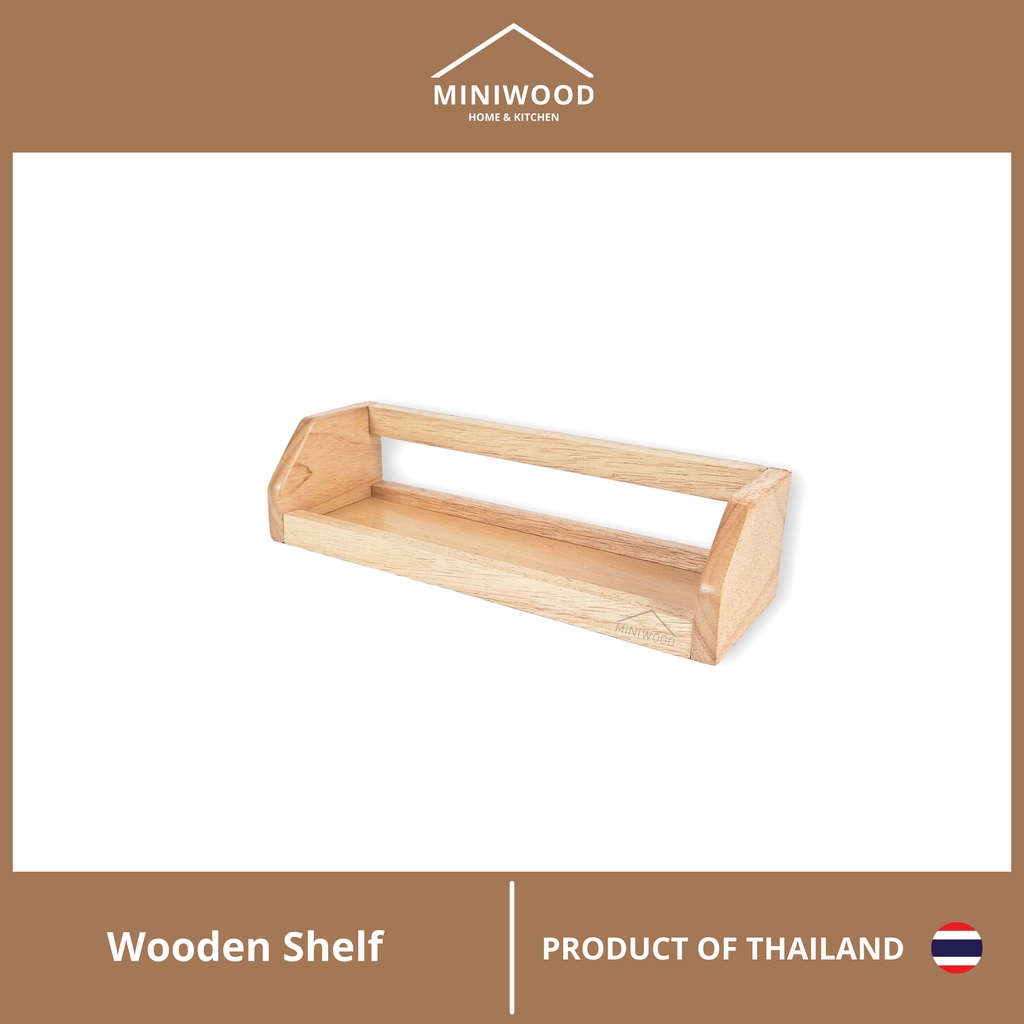 MINIWOOD ที่วางเครื่องปรุง1ชั้น ชั้นแขวน Mini Shelf