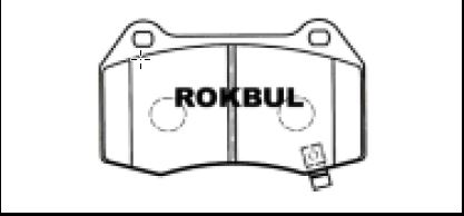 ผ้าเบรคหน้า BENZ SLK BREMBO CALIPER / Rokbul