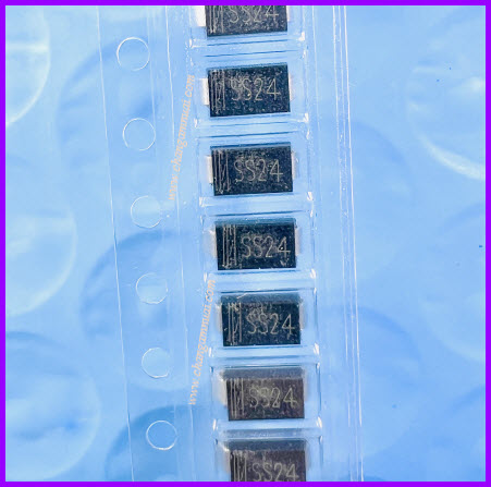 SS24 40V 2A ไดโอด Shoctky SMA แปะปริ้น สินค้าชิ้นละ