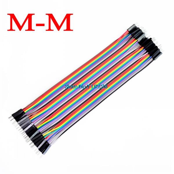 Jumper (M2M) cable wire 40pcs 2.54mm 20cm Male to Male