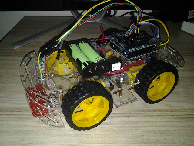 ชุดคิท หุ่นยนต์เดินตามเส้น 4WD 3 เซ็นเซอร์ CTRT5000