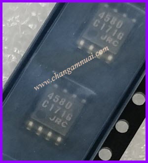 NJM4580M JRC4580 ไอซี OP-AMP SOP-8 เกรดA