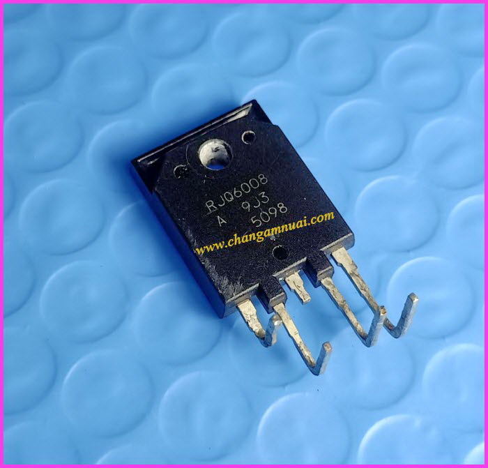 RJQ6008BDPM 600V 10A IGBT บอร์ดแอร์ TO-3PFM-5 สินค้าถอด มือสอง แบบขา 1 กับขา 3 วัดถึงกัน ขา 3 ว่างไม่ใช้งาน