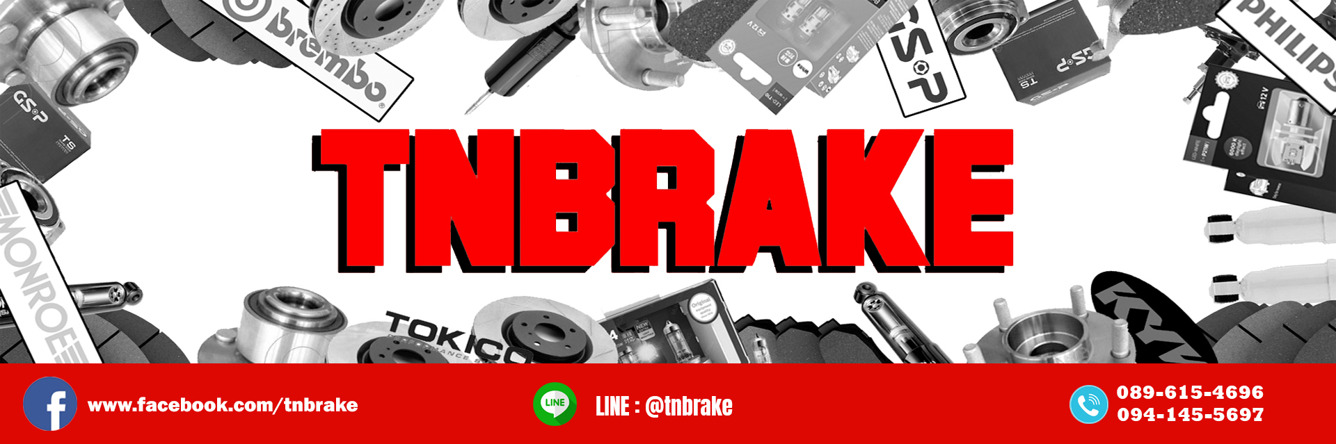 TNBRAKE อะไหล่รถยนต์ เบรค ช่วงล่าง โช๊คอัพ ผ้าเบรค จานเบรค เพลาขับ