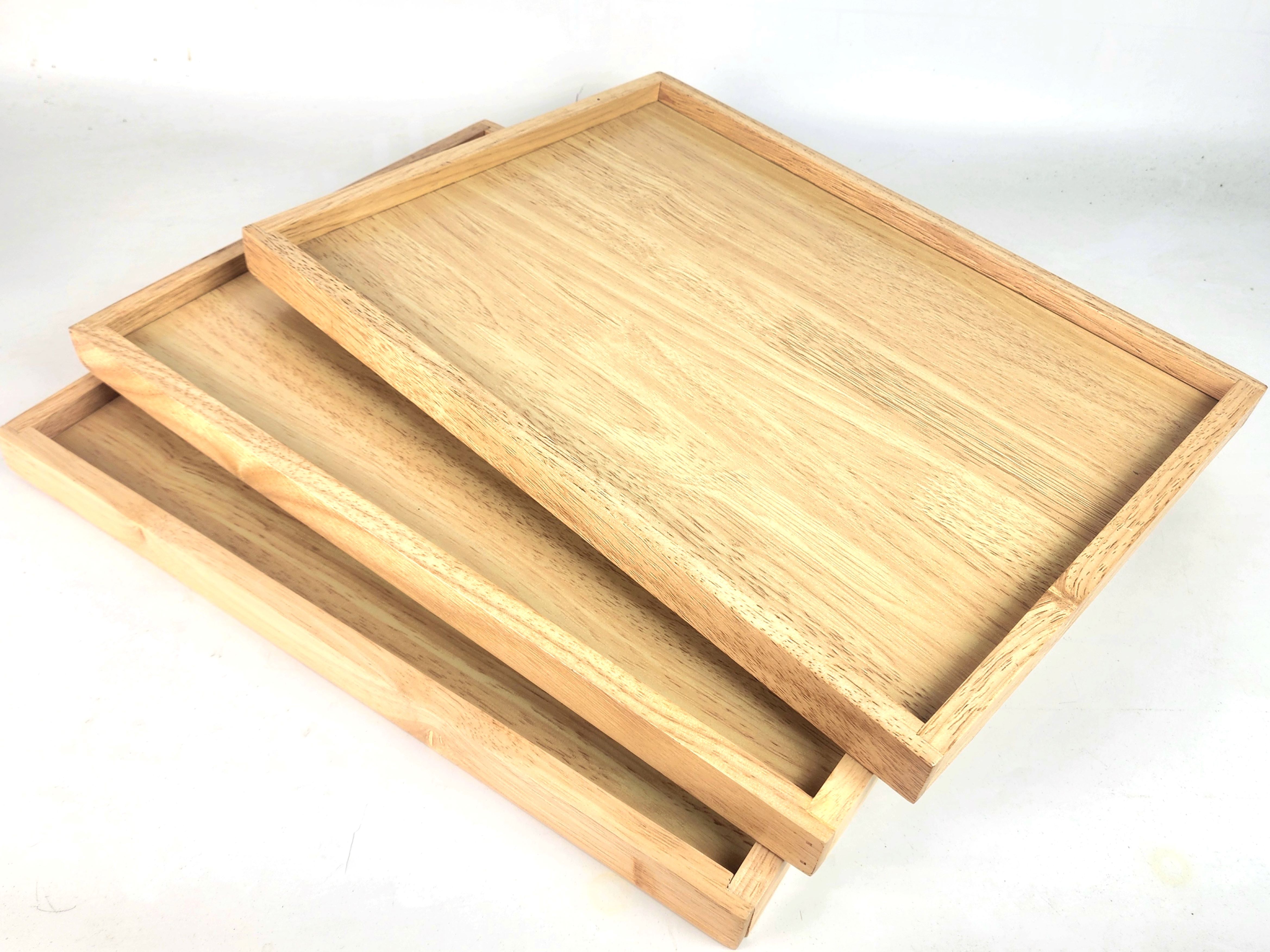 MINIWOO กระบะไม้ ถาดเสริฟ ถาดวางของ Wooden Tray