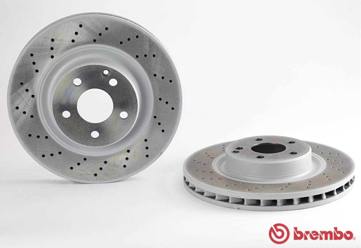 จานเบรค Mercedes-Benz R230 SL280,C219 CLS (คู่หน้า) ปี 2006 ขึ้นไป / Brembo