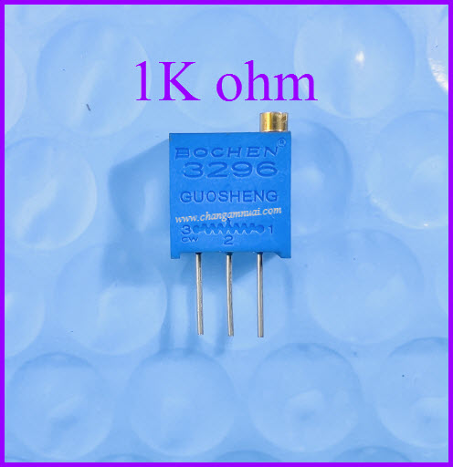 ตัวต้านทานปรับค่าได้ 3296W 1K ohm trimpot 3296W-102