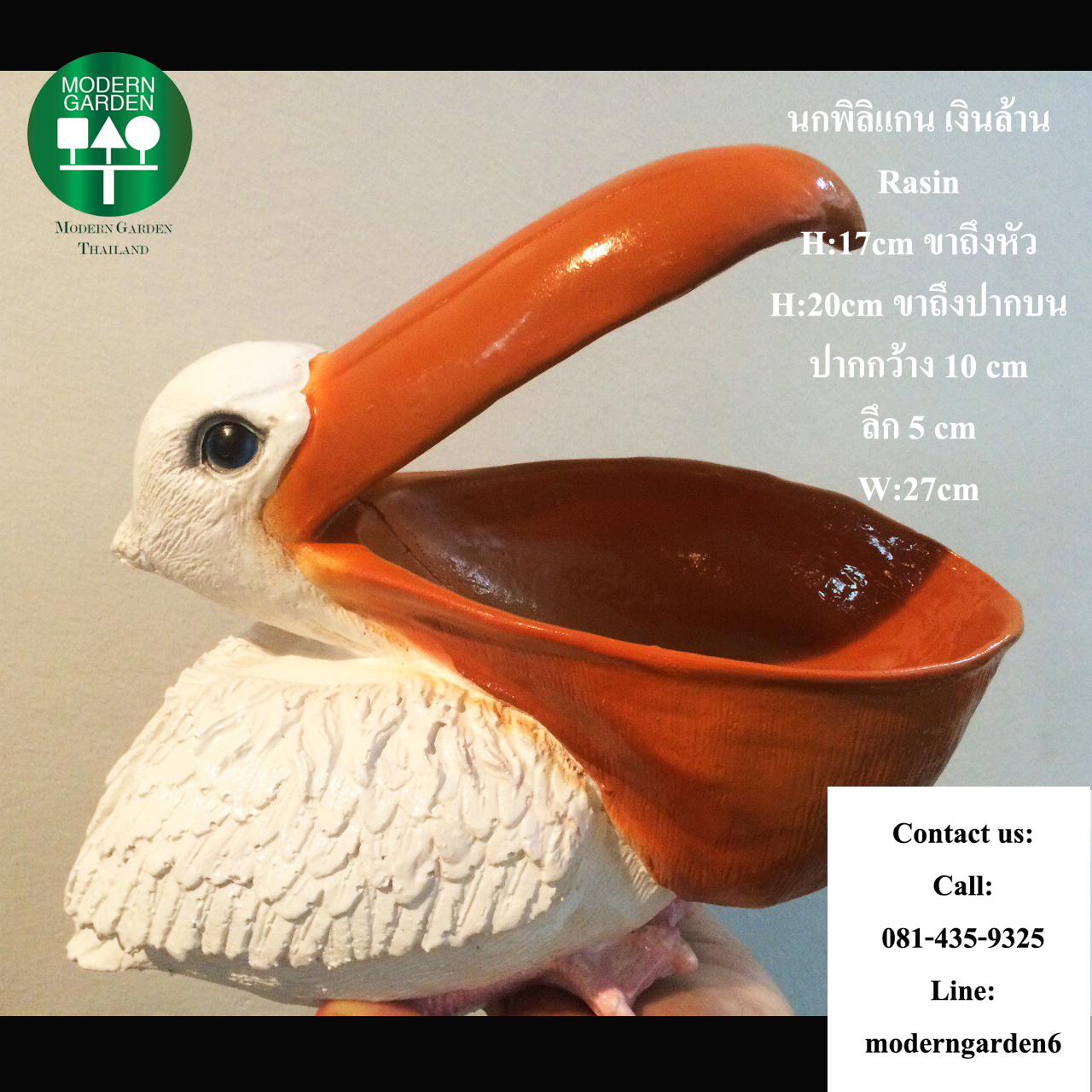 นกพิลิแกน เงินล้าน แต่งสวน แต่งบ้าน เสริมฮวงจุ้ย รวย