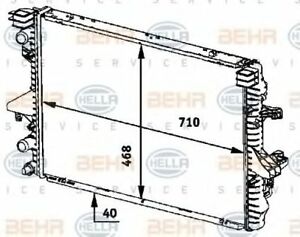 BEHR-P หม้อน้ำ VAG VW รถตู้ Caravelle(T5) 3.2 V6 เบนซิน BKK