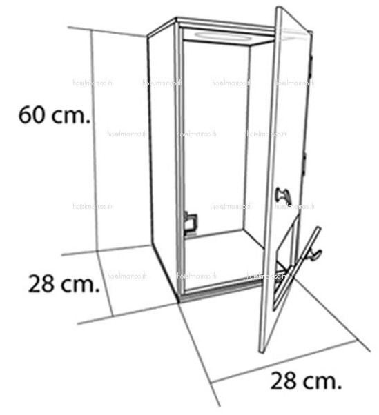 กล่องเก็บเสียง ขนาด 28x28x60 cm.