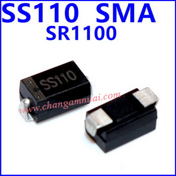 SS110 SR110 SB110 Diode SMD ไดโอดช็อคกี๊ 1A100V ไดโอดใส่ตู้เชื่อม