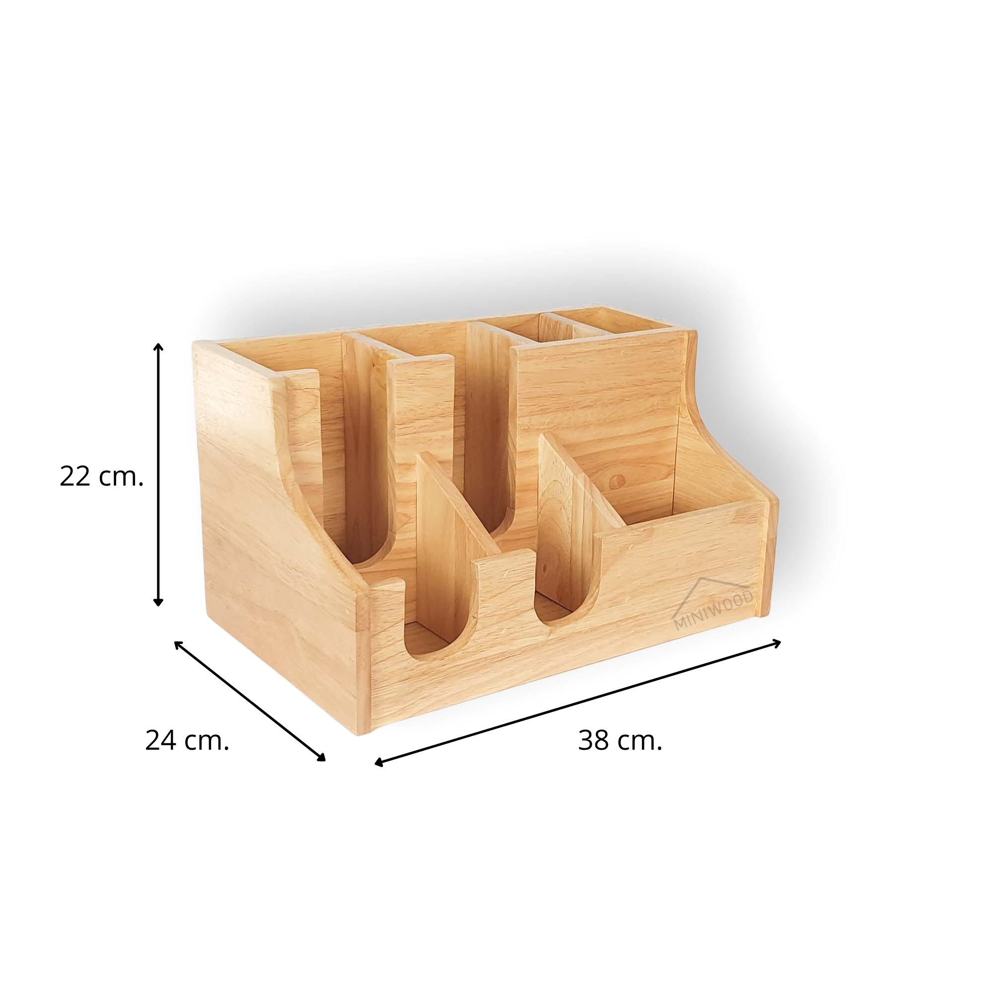MINIWOODกล่องใส่แก้วใส่หลอด