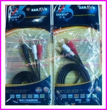 สาย RCA 2 หัว - 3.5 Stereo TR+ST 1.5m