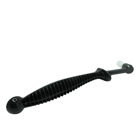 แปรงล้างหัวกรุ๊ปด้ามหนา มีช้อนตักผง ตรงปลายด้าม