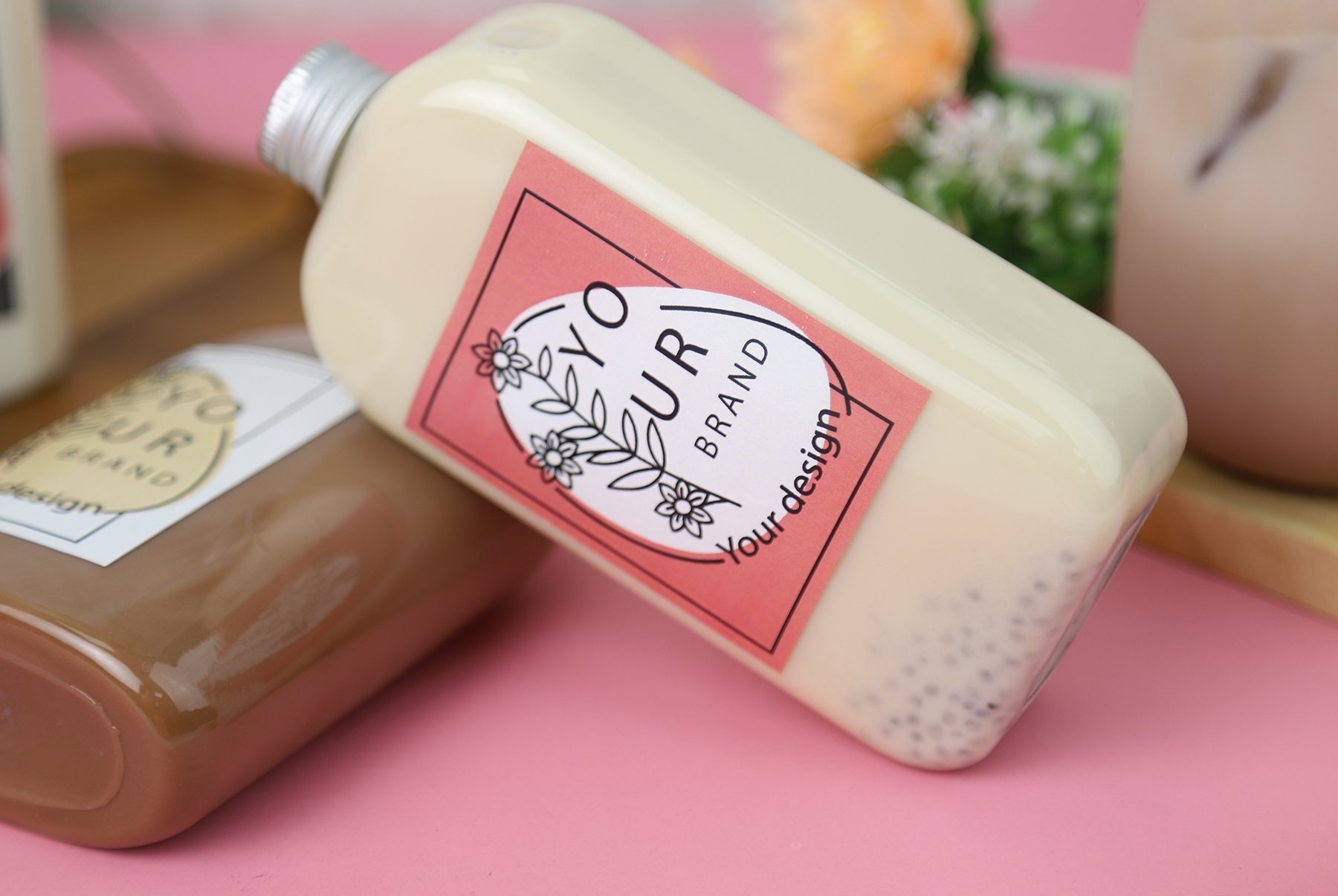ขวดพลาสติกPET ฝาอลูมิเนียมสีเงิน 400ml. FP