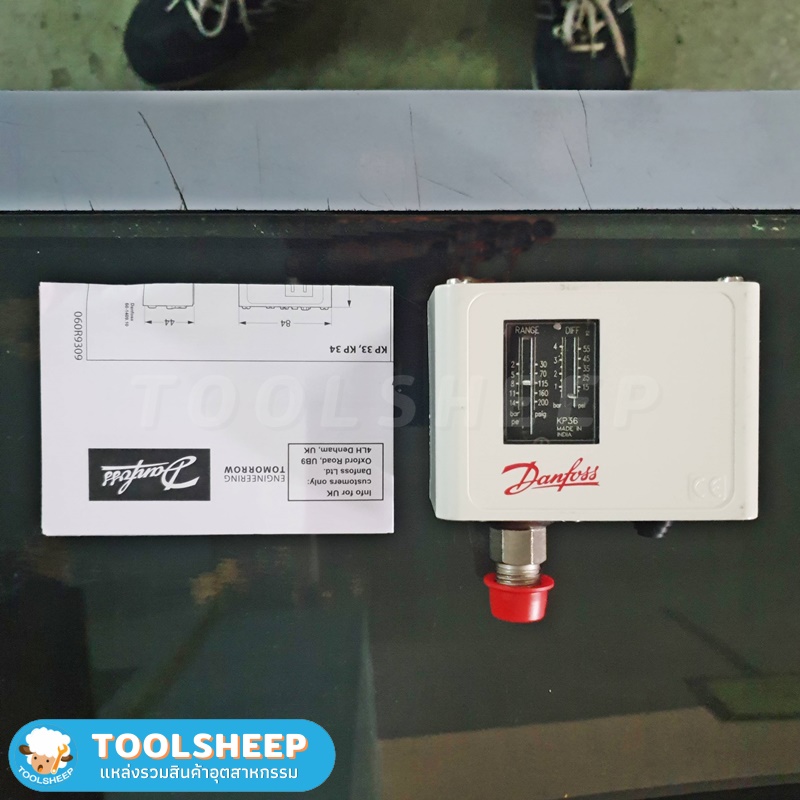 เพรสเชอร์สวิทช์ DANFOSS รุ่น KP-36 AUTO (060-110891) พร้อมฝา