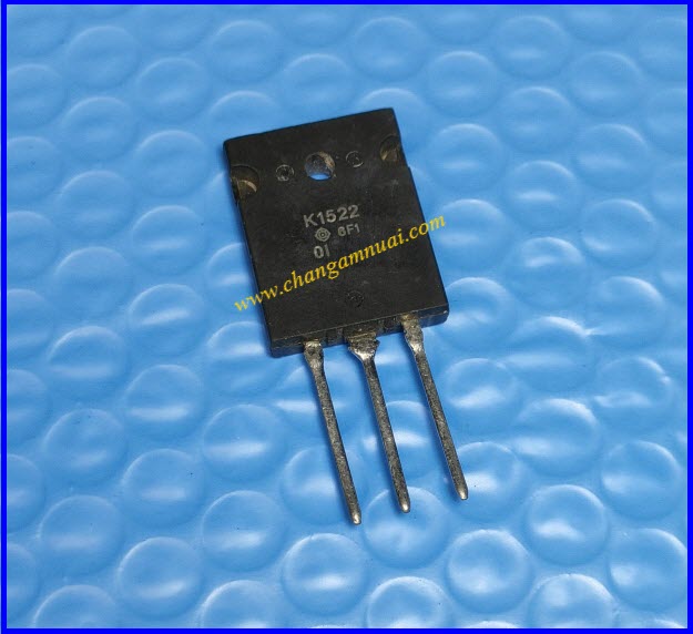 K1522 2SK1522 500V 50A มอสเฟต TO-3PL แท้ถอดมือสอง ชุบขาใหม่