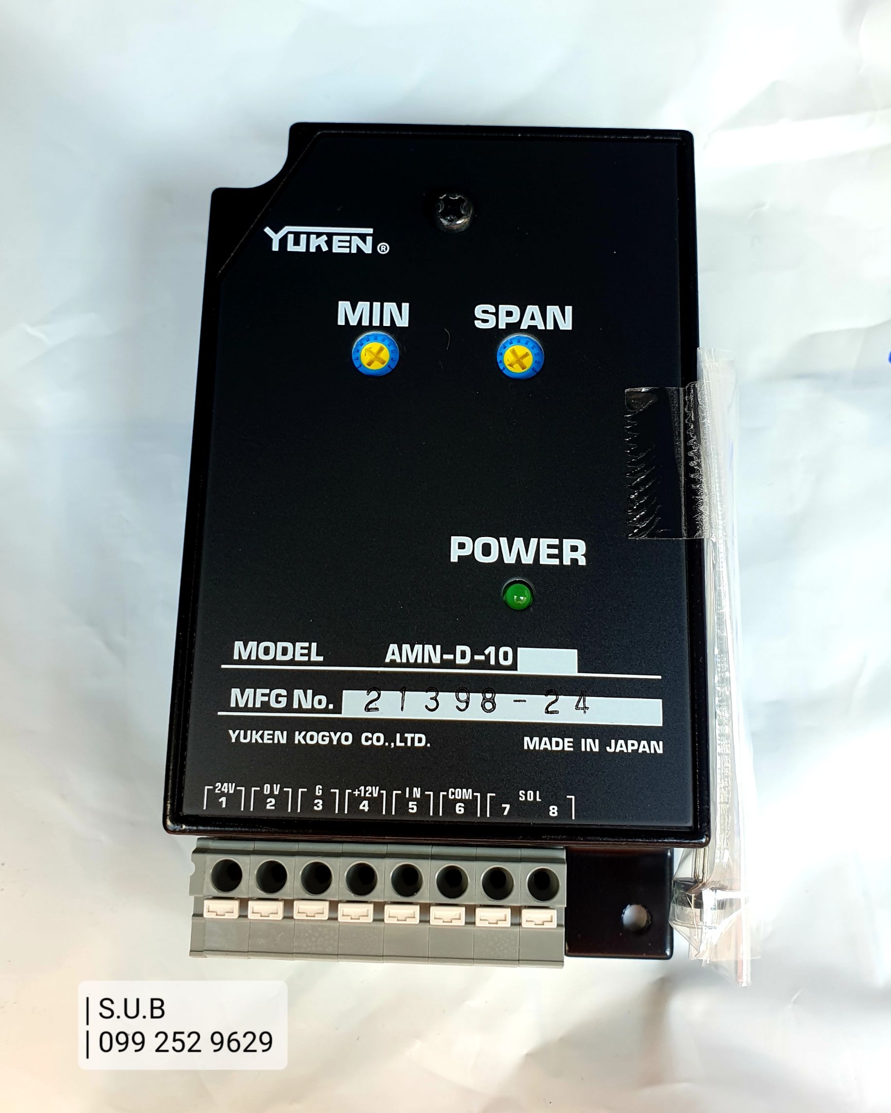 YUKEN AMN-D-10 | AMN-D-20T (10Ω) DC0-10V Power Amplifier | เพาเวอร์แอมป์ โฟลและเพรสเชอร์คอนโทรล | Flow & Pressure Control