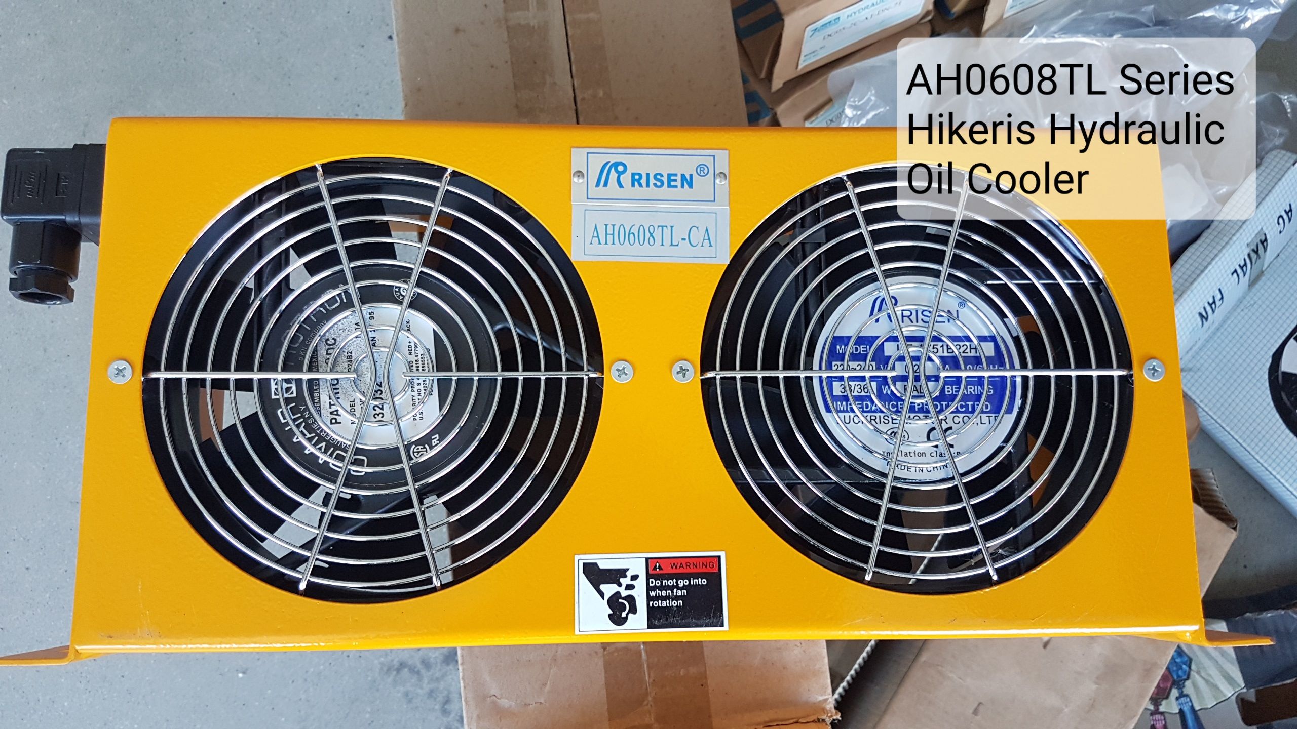 AH0608T-CA, CA2, AH0608TL-CA2 60L "Risen" Air Oil Cooler ระบายความร้อนน้ำมันไฮดรอลิค | DC24, AC110, AC220