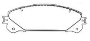 ROKBUL ผ้าเบรค หน้า LEXUS RX350 , RX450 ปี 09 -14'