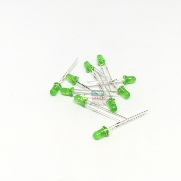 3mm LED Green 10pcs