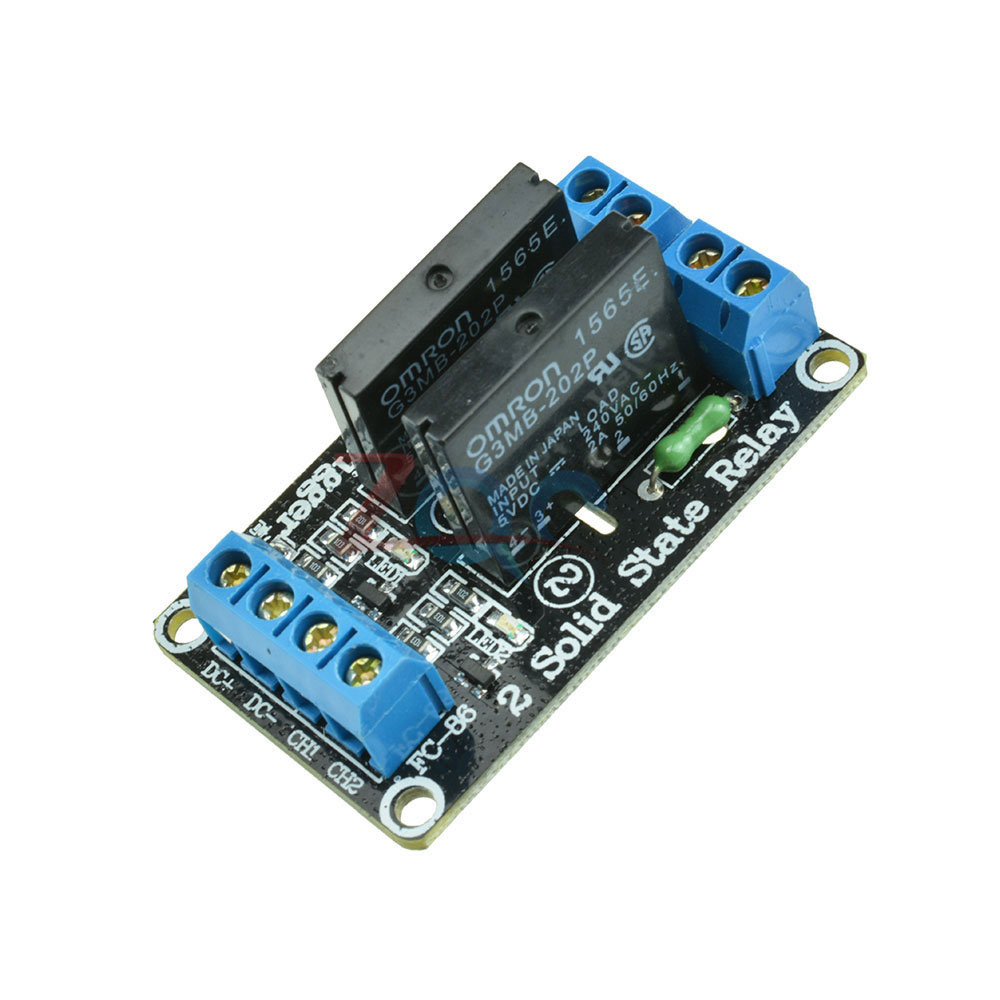 Relay 2 Channel 5V DC Solid State High Level Trigger