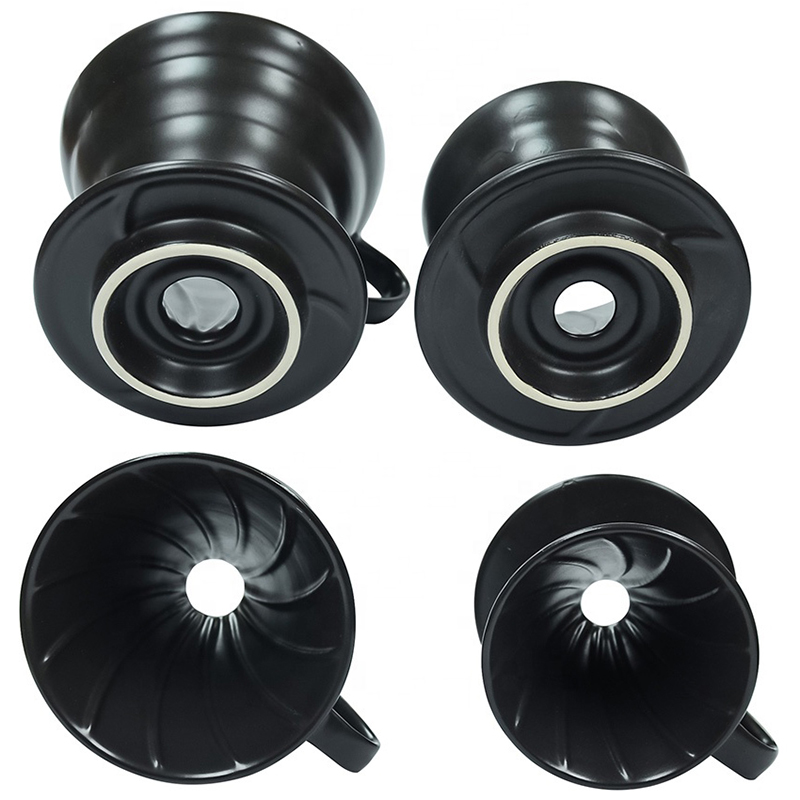 ถ้วยดริปกรองกาแฟเซรามิก ทรงกรวย รูเดี่ยว 2-4 ถ้วย (102V) 1610-662