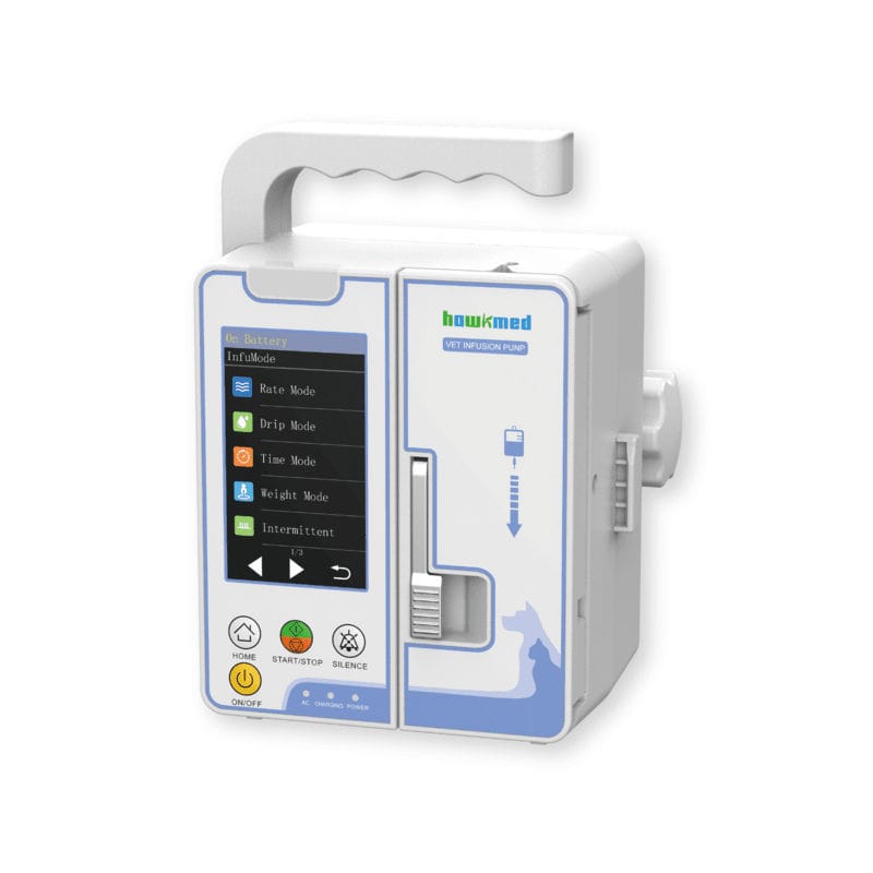 เครื่องควบคุมสารละลายทางหลอดเลือดดำ สำหรับสัตว์ Infusion Pump รุ่น T2000VET ยี่ห้อ hawkmed