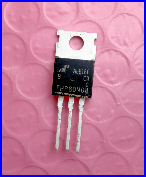 FHP80N08 80V 80A มอสเฟต N-Channal TO-220 แท้