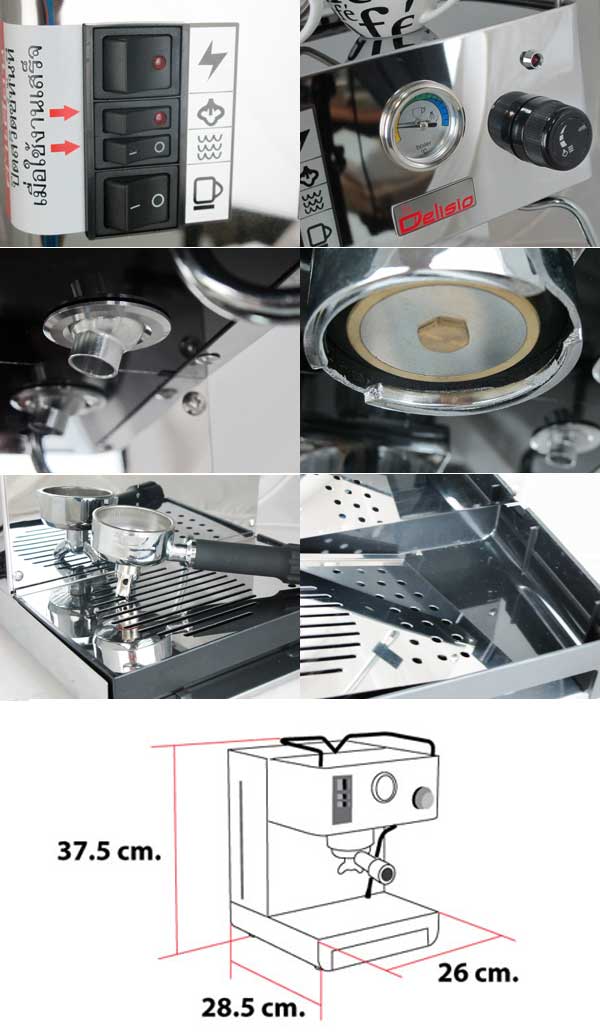 เครื่องชงกาแฟเอสเปรสโซ่ Delisio 15 บาร์